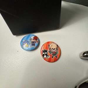 My Hero Academia, Shoto Todoroki and Katsuki Bakugou Anime Pins